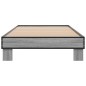 vidaXL Bettgestell Grau Sonoma 100x200 cm Holzwerkstoff und Metall vidaXL Bettgestell Grau Sonoma 100x200 cm Holzwerkstoff und Metall