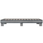 vidaXL Bettgestell Grau Sonoma 100x200 cm Holzwerkstoff und Metall vidaXL Bettgestell Grau Sonoma 100x200 cm Holzwerkstoff und Metall