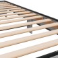 vidaXL Bettgestell Grau Sonoma 100x200 cm Holzwerkstoff und Metall vidaXL Bettgestell Grau Sonoma 100x200 cm Holzwerkstoff und Metall