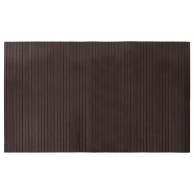 vidaXL Teppich Rechteckig Dunkelbraun 60x100 cm Bambus