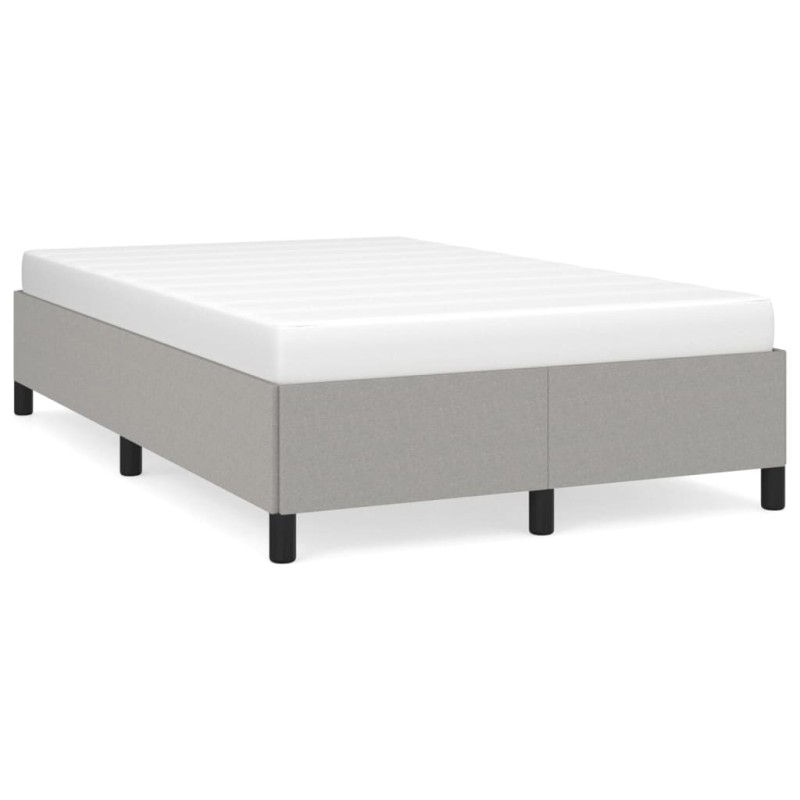 vidaXL Bettgestell Hellgrau 120x190 cm Stoff vidaXL Bettgestell Hellgrau 120x190 cm Stoff