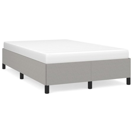 vidaXL Bettgestell Hellgrau 120x190 cm Stoff