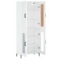 Highboard Weiß 69,5x34x180 cm Holzwerkstoff Highboard Weiß 69,5x34x180 cm Holzwerkstoff