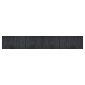 vidaXL Teppich Rechteckig Grau 60x400 cm Bambus