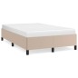 vidaXL Bettgestell Cappuccino-Braun 120x190 cm Kunstleder vidaXL Bettgestell Cappuccino-Braun 120x190 cm Kunstleder