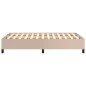 vidaXL Bettgestell Cappuccino-Braun 120x190 cm Kunstleder vidaXL Bettgestell Cappuccino-Braun 120x190 cm Kunstleder