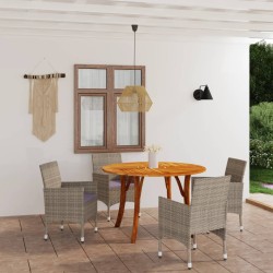 5-tlg. Garten-Essgruppe Beige