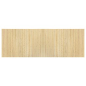 vidaXL Teppich Rechteckig Hell Natur 70x200 cm Bambus
