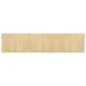 vidaXL Teppich Rechteckig Hell Natur 70x300 cm Bambus