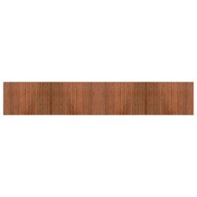 vidaXL Teppich Rechteckig Braun 70x400 cm Bambus
