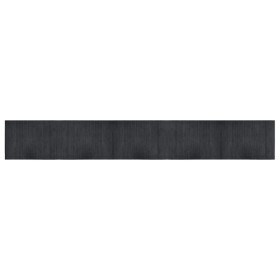 vidaXL Teppich Rechteckig Grau 70x500 cm Bambus