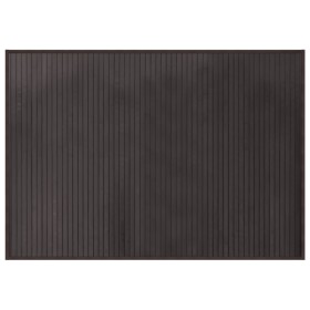 vidaXL Teppich Rechteckig Dunkelbraun 70x100 cm Bambus