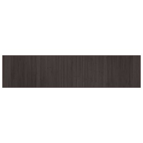 vidaXL Teppich Rechteckig Dunkelbraun 70x300 cm Bambus