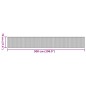 vidaXL Teppich Rechteckig Schwarz 70x500 cm Bambus vidaXL Teppich Rechteckig Schwarz 70x500 cm Bambus
