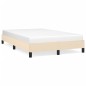 vidaXL Bettgestell Creme 120x190 cm Stoff vidaXL Bettgestell Creme 120x190 cm Stoff