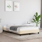 vidaXL Bettgestell Creme 120x190 cm Stoff vidaXL Bettgestell Creme 120x190 cm Stoff