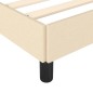 vidaXL Bettgestell Creme 120x190 cm Stoff vidaXL Bettgestell Creme 120x190 cm Stoff