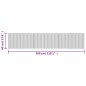 vidaXL Teppich Rechteckig Grau 60x300 cm Bambus vidaXL Teppich Rechteckig Grau 60x300 cm Bambus