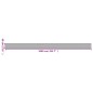 vidaXL Teppich Rechteckig Grau 60x1000 cm Bambus vidaXL Teppich Rechteckig Grau 60x1000 cm Bambus