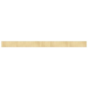 vidaXL Teppich Rechteckig Hell Natur 70x1000 cm Bambus