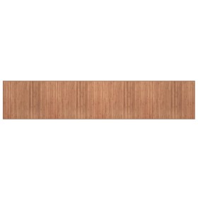 vidaXL Teppich Rechteckig Natur 80x400 cm Bambus
