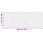 vidaXL Teppich Rechteckig Grau 80x200 cm Bambus vidaXL Teppich Rechteckig Grau 80x200 cm Bambus