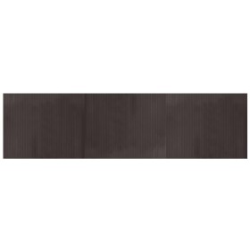 vidaXL Teppich Rechteckig Dunkelbraun 80x300 cm Bambus