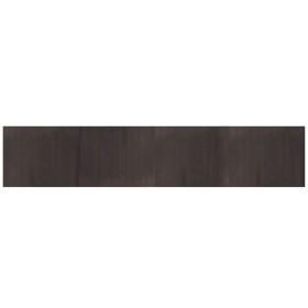 vidaXL Teppich Rechteckig Dunkelbraun 80x400 cm Bambus