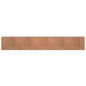vidaXL Teppich Rechteckig Natur 80x1000 cm Bambus