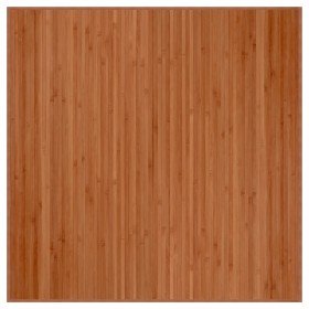 vidaXL Teppich Quadratisch Braun 100x100 cm Bambus