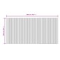 vidaXL Teppich Rechteckig Grau 100x200 cm Bambus vidaXL Teppich Rechteckig Grau 100x200 cm Bambus