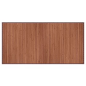 vidaXL Teppich Rechteckig Braun 100x200 cm Bambus