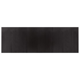 vidaXL Teppich Rechteckig Dunkelbraun 100x300 cm Bambus