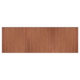 vidaXL Teppich Rechteckig Braun 100x300 cm Bambus