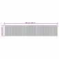 vidaXL Teppich Rechteckig Schwarz 100x500 cm Bambus vidaXL Teppich Rechteckig Schwarz 100x500 cm Bambus