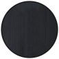 vidaXL Teppich Rund Schwarz 80 cm Bambus vidaXL Teppich Rund Schwarz 80 cm Bambus