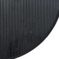 vidaXL Teppich Rund Schwarz 80 cm Bambus vidaXL Teppich Rund Schwarz 80 cm Bambus