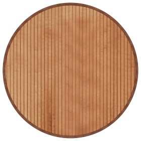 vidaXL Teppich Rund Natur 60 cm Bambus