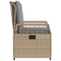 vidaXL Gartensessel 2 Stk. Verstellbar Beige Poly Rattan vidaXL Gartensessel 2 Stk. Verstellbar Beige Poly Rattan