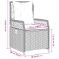 vidaXL Gartensessel 2 Stk. Verstellbar Beige Poly Rattan vidaXL Gartensessel 2 Stk. Verstellbar Beige Poly Rattan
