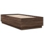 vidaXL Bettgestell Braun Eichen-Optik 90x190 cm Holzwerkstoff vidaXL Bettgestell Braun Eichen-Optik 90x190 cm Holzwerkstoff