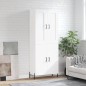 Highboard Weiß 69,5x34x180 cm Holzwerkstoff Highboard Weiß 69,5x34x180 cm Holzwerkstoff