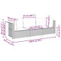 vidaXL Gartensofa mit Kissen 3-Sitzer Grau Poly Rattan vidaXL Gartensofa mit Kissen 3-Sitzer Grau Poly Rattan