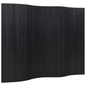 vidaXL Paravent Schwarz 165x250 cm Bambus