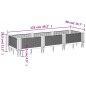 vidaXL Pflanzkasten mit Erdspießen Schwarz 125x40x28,5 cm PP vidaXL Pflanzkasten mit Erdspießen Schwarz 125x40x28,5 cm PP