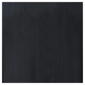 vidaXL Teppich Rechteckig Schwarz 100x100 cm Bambus
