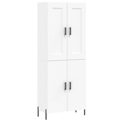 Highboard Weiß 69,5x34x180 cm Holzwerkstoff