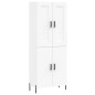 Highboard Weiß 69,5x34x180 cm Holzwerkstoff Highboard Weiß 69,5x34x180 cm Holzwerkstoff