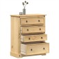 vidaXL Kommode Corona 92x48x120 cm Massivholz Kiefer vidaXL Kommode Corona 92x48x120 cm Massivholz Kiefer