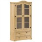 vidaXL Vitrine Corona 99x43x187 cm Massivholz Kiefer vidaXL Vitrine Corona 99x43x187 cm Massivholz Kiefer